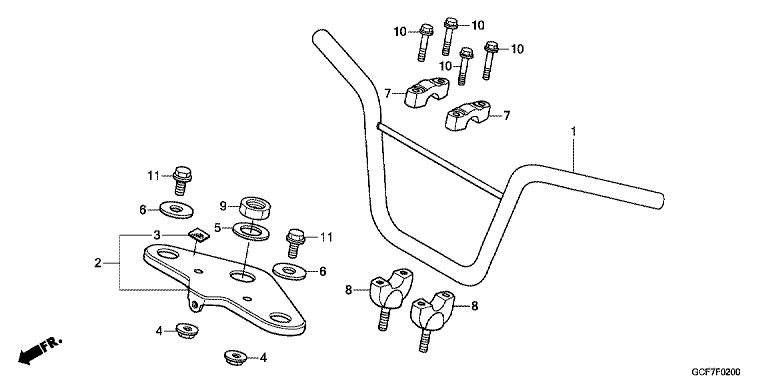 HANDLE PIPE/TOP BRIDGE