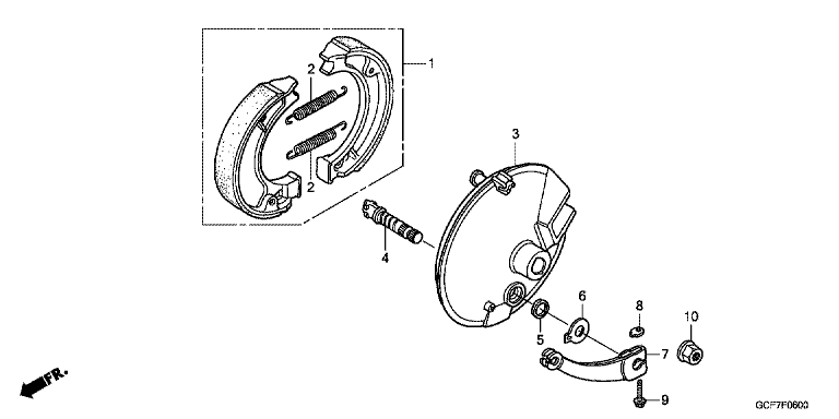 FRONT BRAKE PANEL