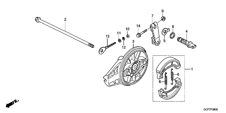 REAR BRAKE PANEL