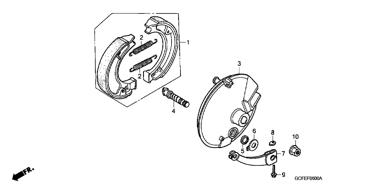 FRONT BRAKE PANEL