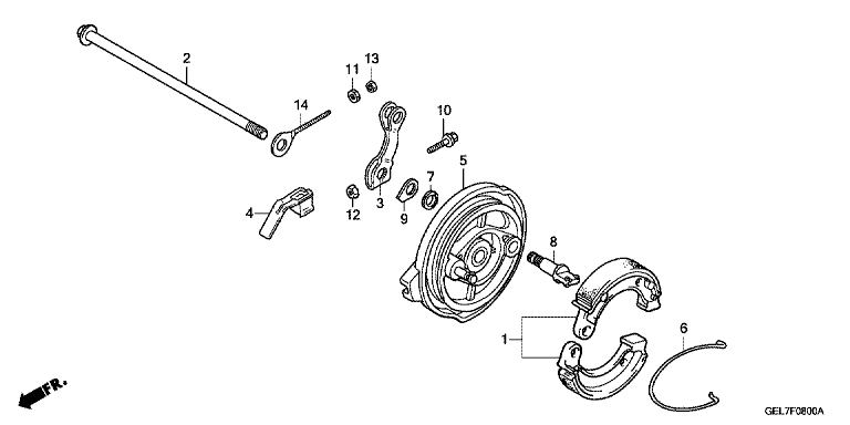 REAR BRAKE PANEL