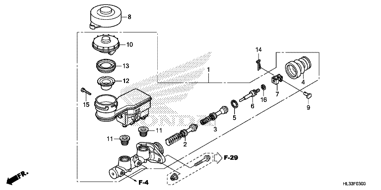 FR. BRAKE MASTER CYLINDER