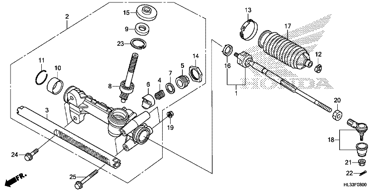 STEERING GEAR BOX/TIE ROD