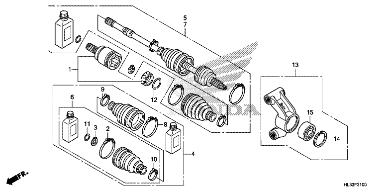 REAR KNUCKLE/REAR DRIVESHAFT