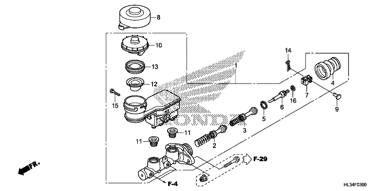 FR. BRAKE MASTER CYLINDER