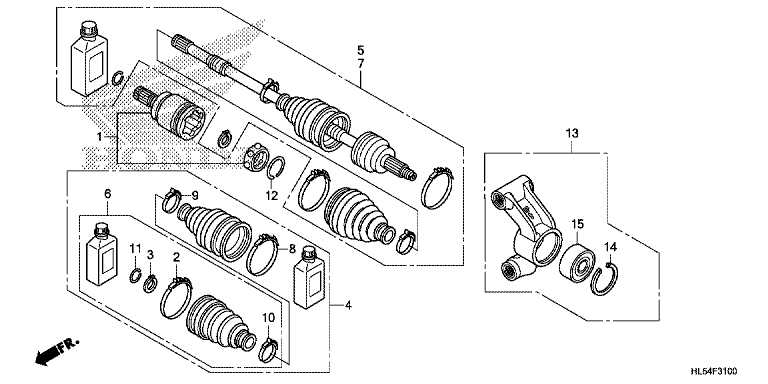 REAR KNUCKLE/REAR DRIVESHAFT