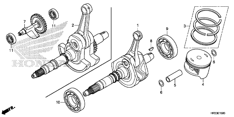 CRANK SHAFT/PISTON