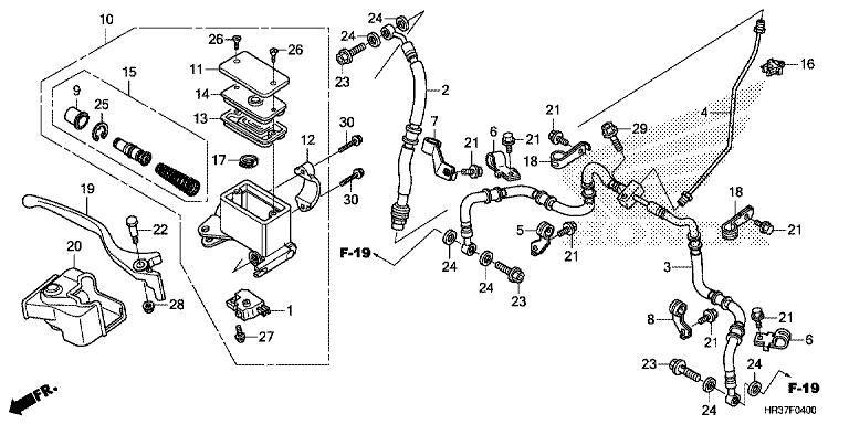 FRONT BRAKE MASTER CYLINDER