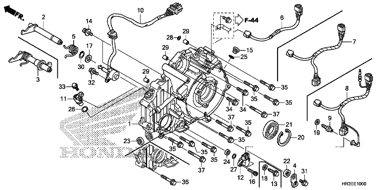 REAR CRANKCASE COVER