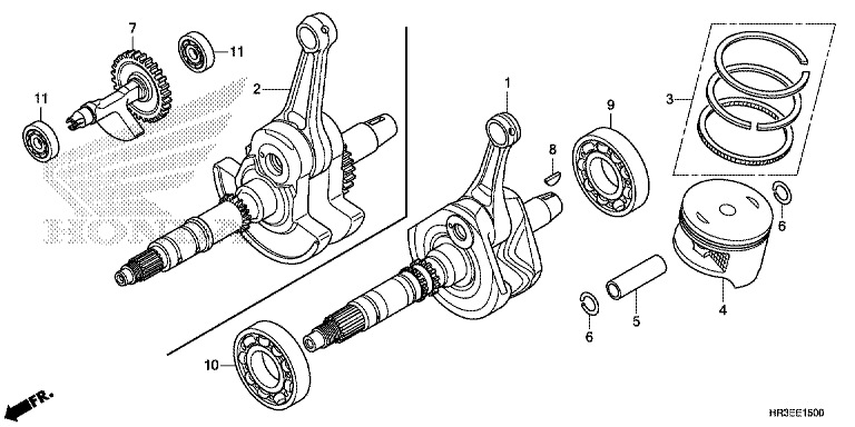 CRANK SHAFT/PISTON