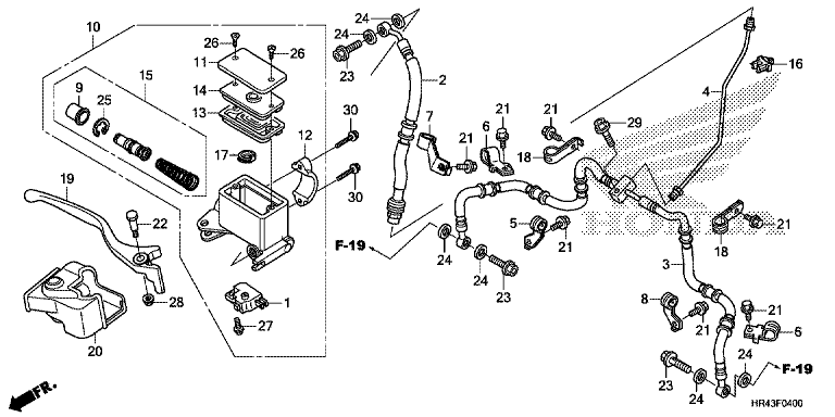 FRONT BRAKE MASTER CYLINDER