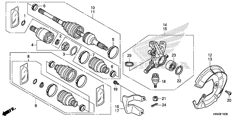 FRONT KNUCKLE/FRONT DRIVE SHAFT