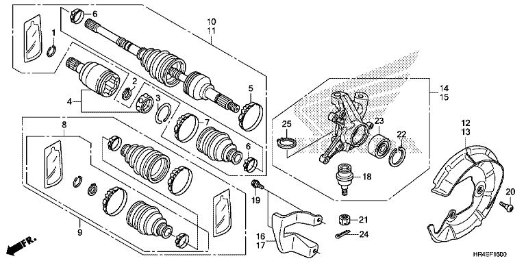 FRONT KNUCKLE/FRONT DRIVE SHAFT