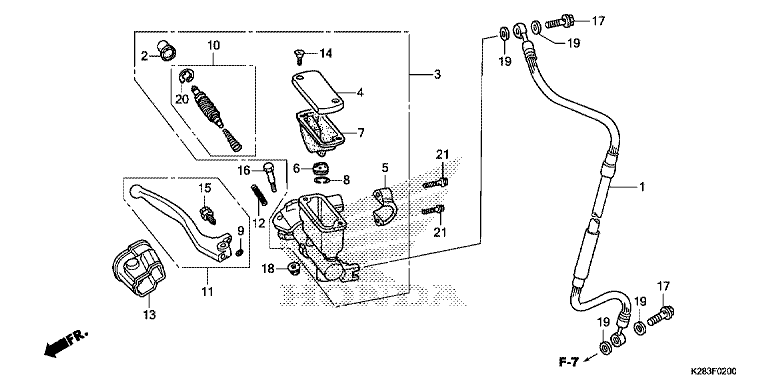 FRONT BRAKE MASTER CYLINDER