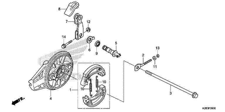 REAR BRAKE PANEL