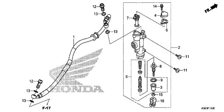 REAR BRAKE MASTER CYLINDER