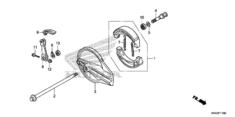 REAR BRAKE PANEL