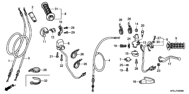 HANDLE LEVER/SWITCH/CABLE