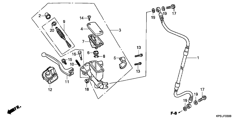 FRONT BRAKE MASTER CYLINDER