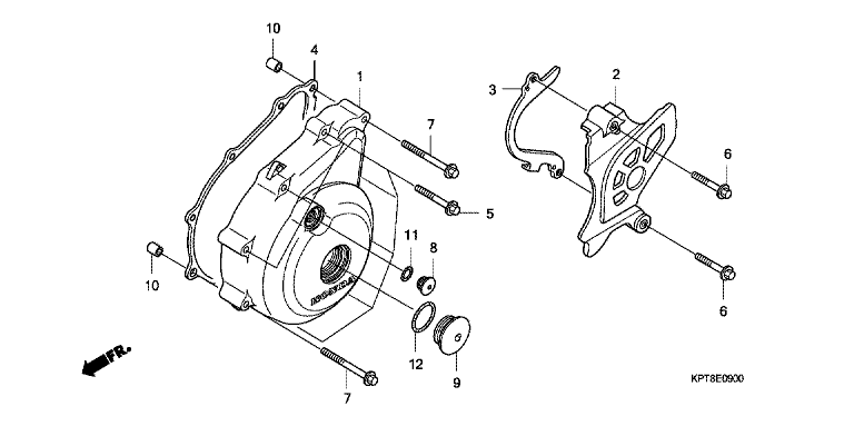 LEFT CRANKCASE COVER