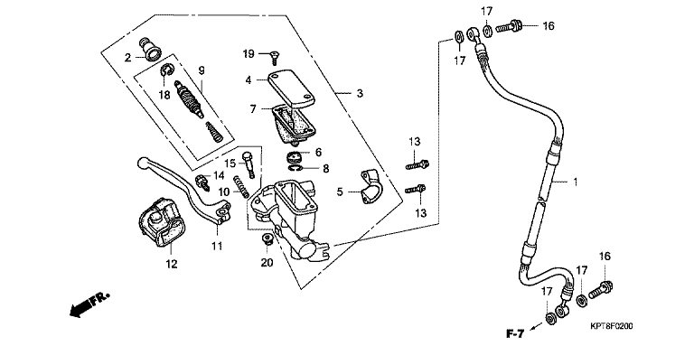 FR. BRAKE MASTER CYLINDER