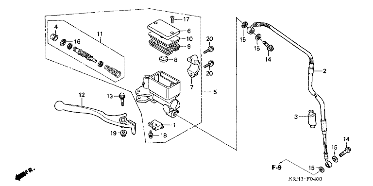 FRONT BRAKE MASTER CYLINDER