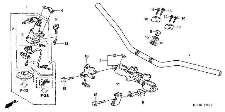 HANDLE PIPE/TOP BRIDGE