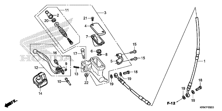 FR. BRAKE MASTER CYLINDER