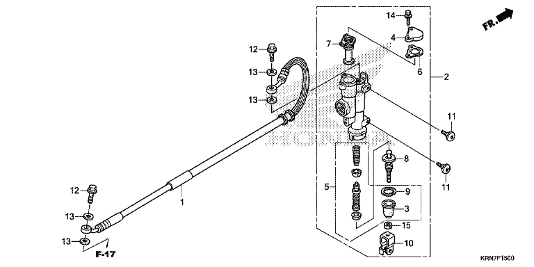 RR. BRAKE MASTER CYLINDER