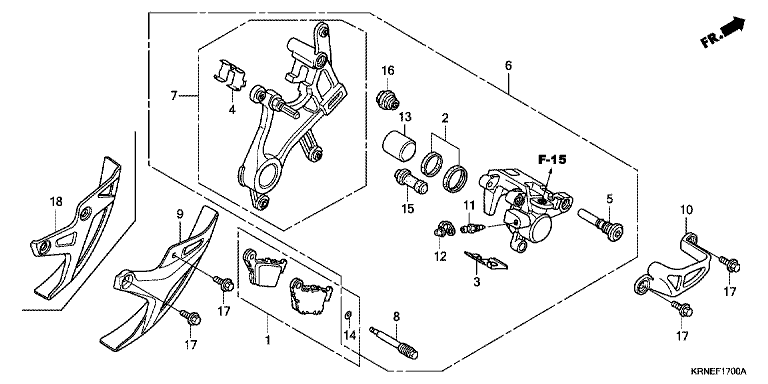 REAR BRAKE CALIPER