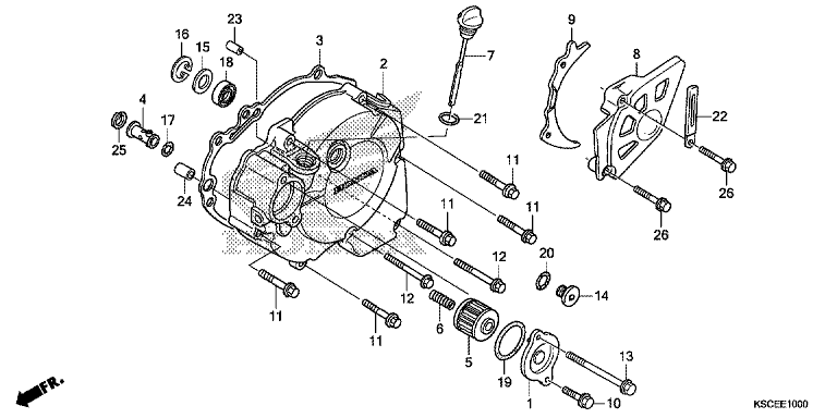 LEFT CRANKCASE COVER