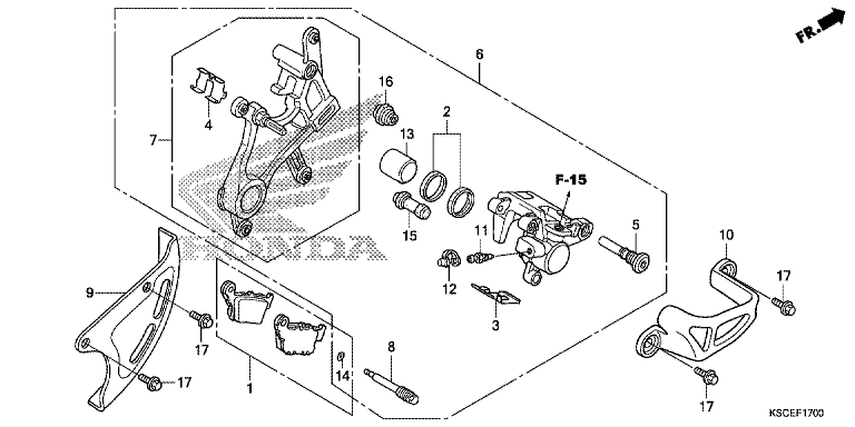 REAR BRAKE CALIPER