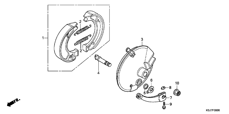 FRONT BRAKE PANEL