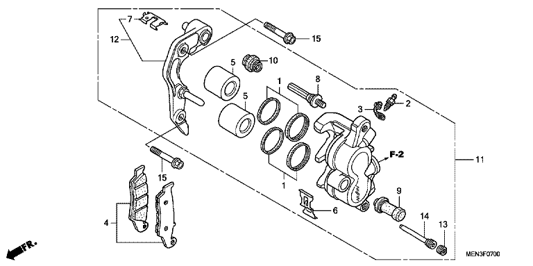 FRONT BRAKE CALIPER