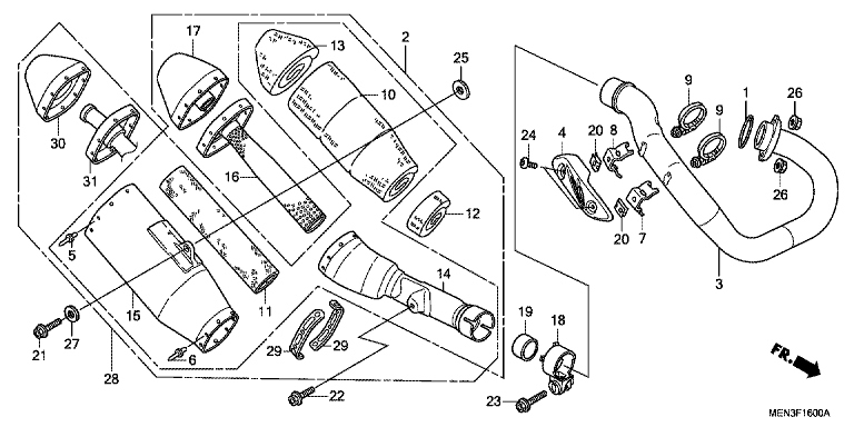 EXHAUST MUFFLER