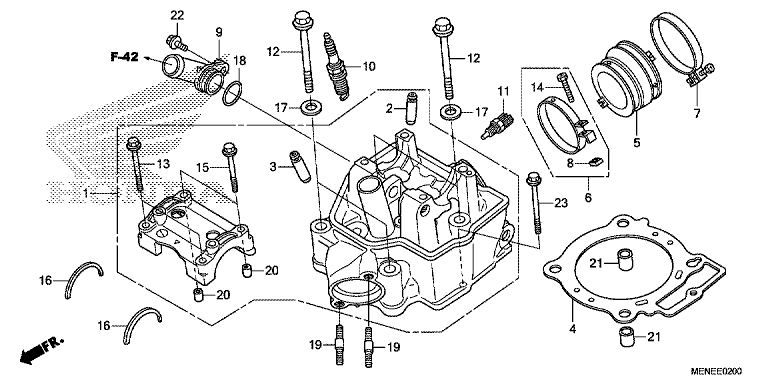 CYLINDER HEAD (D/E)