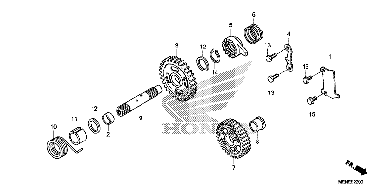 KICK STARTER SPINDLE