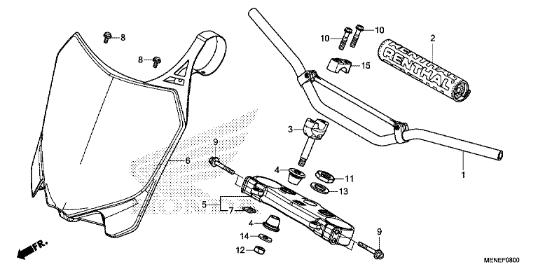 HANDLE PIPE/TOP BRIDGE