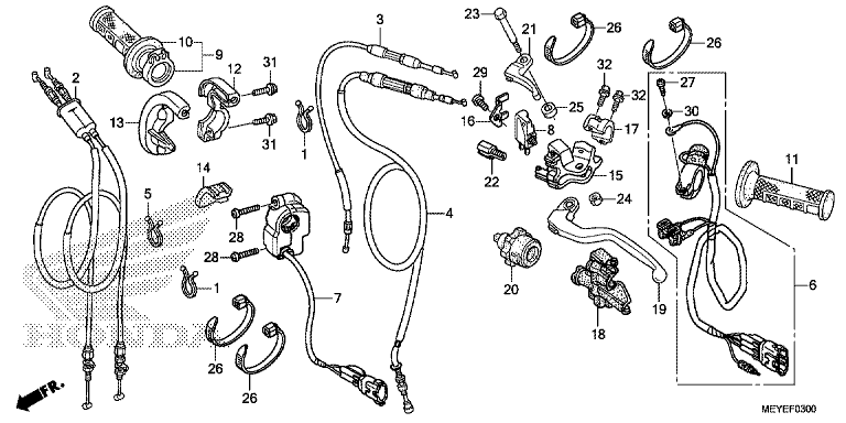 HANDLE LEVER/SWITCH/CABLE