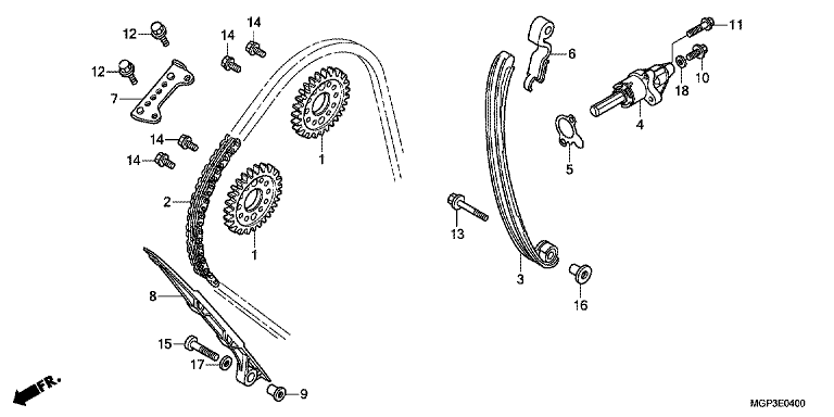 CAM CHAIN/TENSIONER