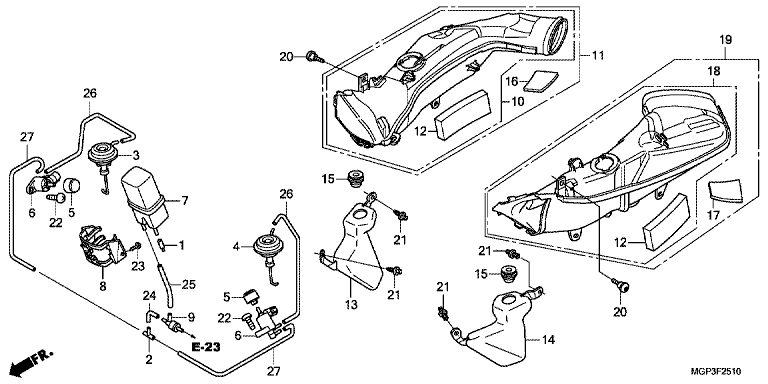 AIR INTAKE DUCT/SOLENOID VALVE