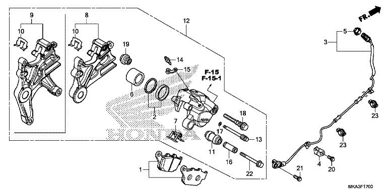 REAR BRAKE CALIPER