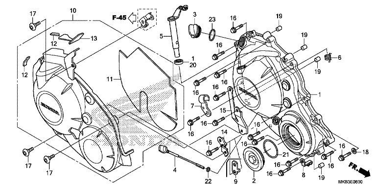 RIGHT CRANKCASE COVER