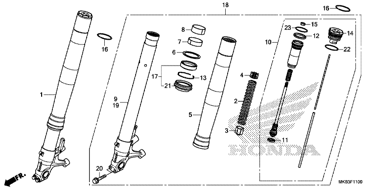 FRONT FORK (CBR1000RR/RA)