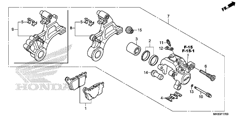 REAR BRAKE CALIPER