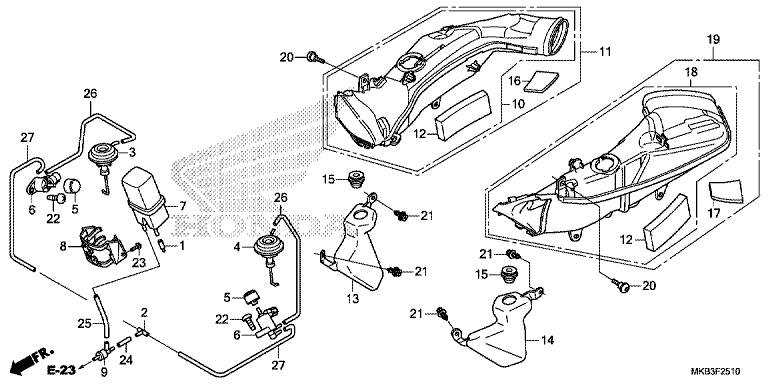 AIR INTAKE DUCT/SOLENOID VALVE