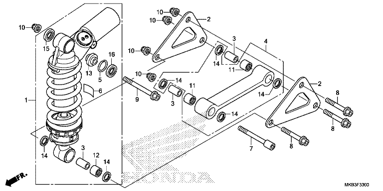 REAR CUSHION (CBR1000RR/RA)