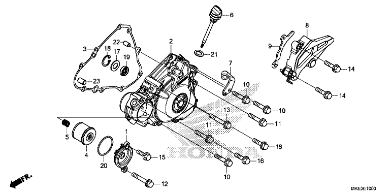 LEFT CRANKCASE COVER