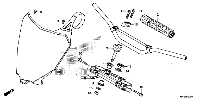 HANDLE PIPE/TOP BRIDGE