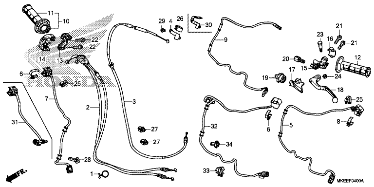 HANDLE LEVER/SWITCH/CABLE